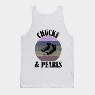 Chucks and Pearls Vintage Tank Top